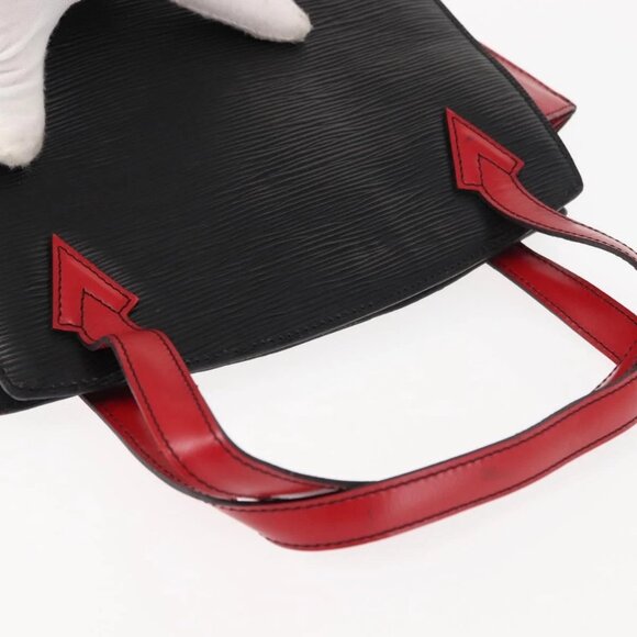 LOUIS VUITTON Epi Bicolor Varenne Hand Bag Black Red - Picture 10 of 14
